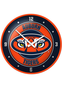 Auburn Tigers Tiger Eye Modern Disc Wall Clock