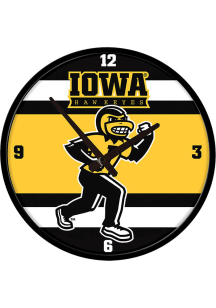 Iowa Hawkeyes Herky Modern Disc Wall Clock