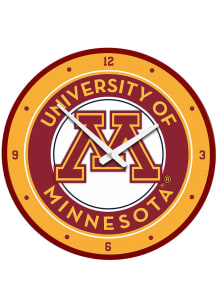 Minnesota Golden Gophers Logo Modern Disc Wall Clock