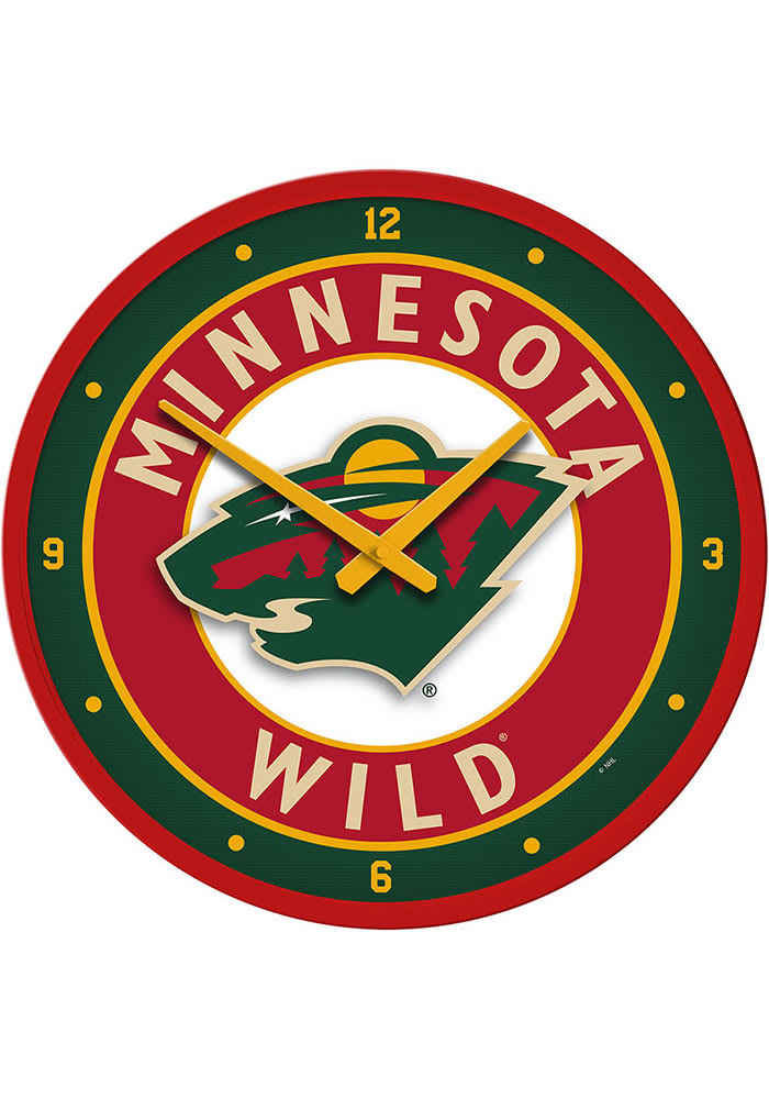 Minnesota Wild Modern Disc Wall Clock