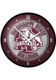 Mississippi State Bulldogs Mascot Modern Disc Wall Clock