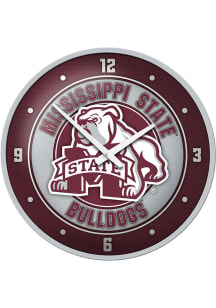 Mississippi State Bulldogs Mascot Modern Disc Wall Clock