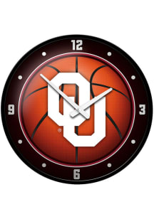 Oklahoma Sooners Basketball Modern Disc Wall Clock