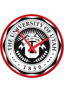 Utah Utes University Seal Modern Disc Wall Clock
