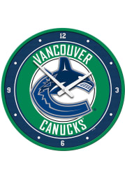Vancouver Canucks Modern Disc Wall Clock