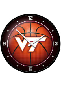 Virginia Tech Hokies Basketball Modern Disc Wall Clock