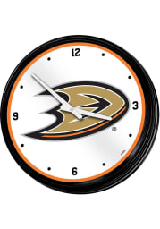 Anaheim Ducks Retro Lighted Wall Clock