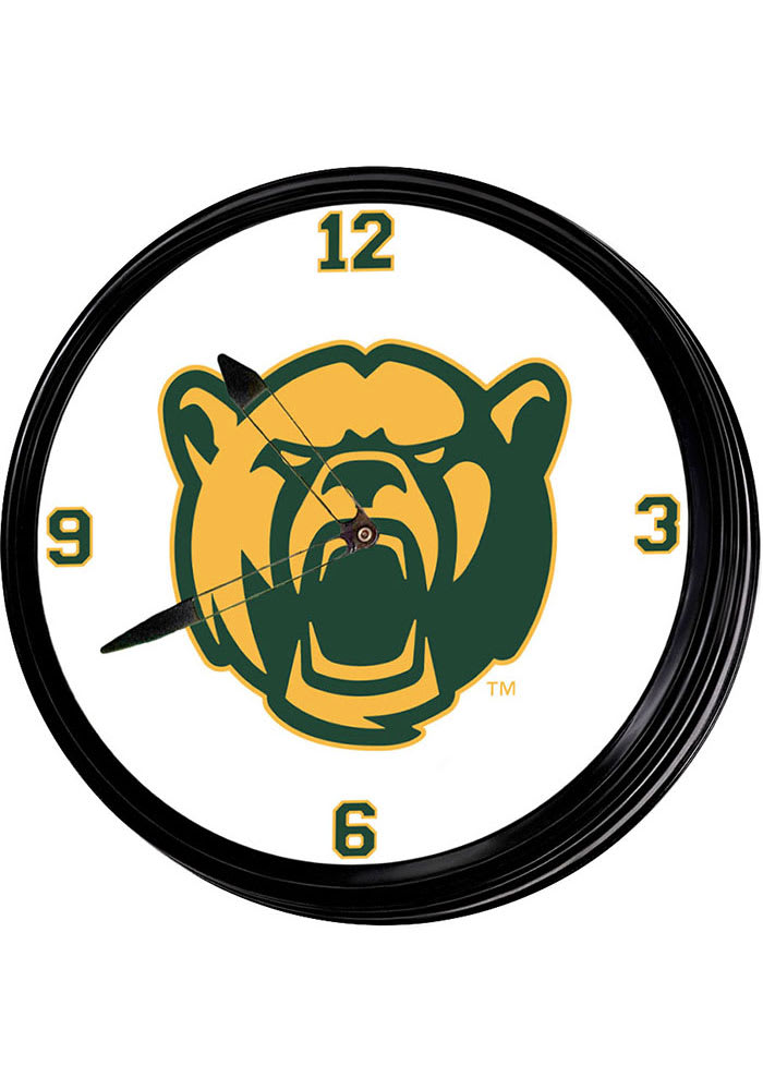 Baylor Bears Logo Retro Lighted Wall Clock
