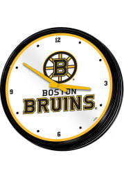 Boston Bruins Retro Lighted Wall Clock