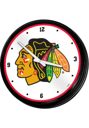Chicago Blackhawks Retro Lighted Wall Clock