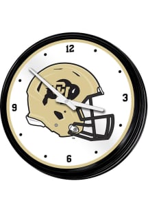 Colorado Buffaloes Helmet Retro Lighted Wall Clock