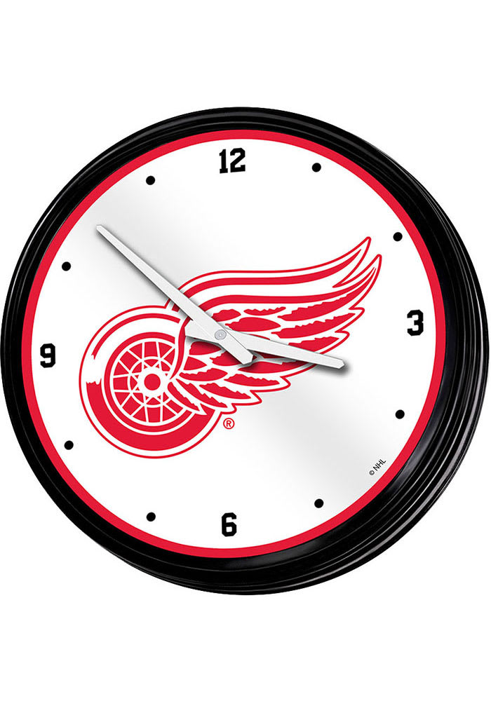 Detroit Red Wings Retro Lighted Wall Clock