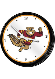 Minnesota Golden Gophers Mascot Retro Lighted Wall Clock