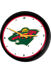 Minnesota Wild Retro Lighted Wall Clock