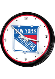 New York Rangers Retro Lighted Wall Clock