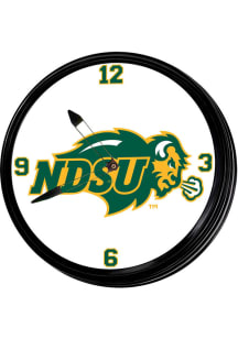 North Dakota State Bison Retro Lighted Wall Clock