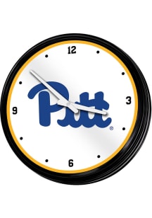 Pitt Panthers Retro Lighted Wall Clock