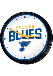 St Louis Blues Retro Lighted Wall Clock