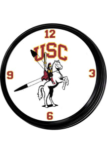 USC Trojans Traveler Retro Lighted Wall Clock