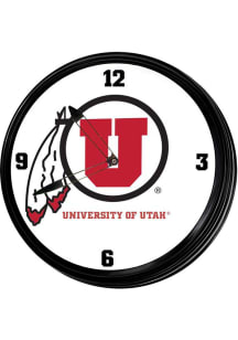 Utah Utes Retro Lighted Wall Clock