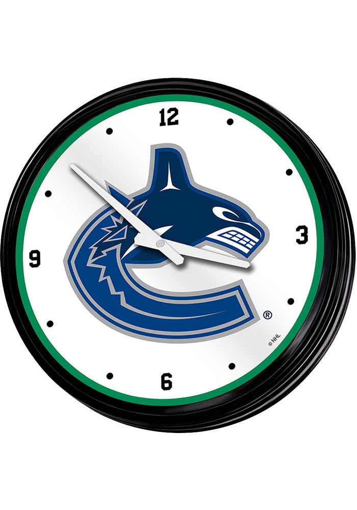 Vancouver Canucks Retro Lighted Wall Clock