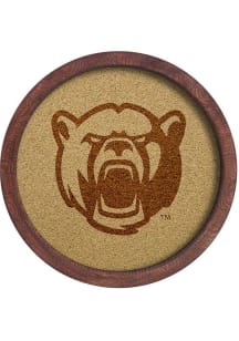 The Fan-Brand Baylor Bears Mascot Faux Barrel Framed Cork Board Sign