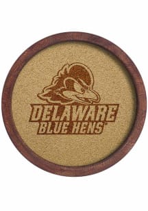 The Fan-Brand Delaware Fightin' Blue Hens Logo Faux Barrel Top Cork Note Sign