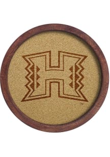 The Fan-Brand Hawaii Warriors Faux Barrel Framed Cork Board Sign