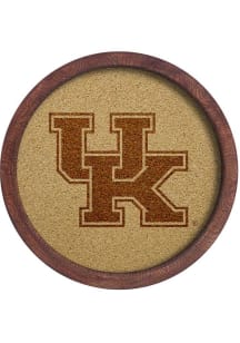 The Fan-Brand Kentucky Wildcats Faux Barrel Framed Cork Board Sign