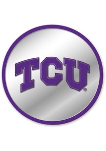 The Fan-Brand TCU Horned Frogs Modern Disc Mirrored Wall Sign