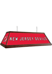 New Jersey Devils Wood Light Pool Table