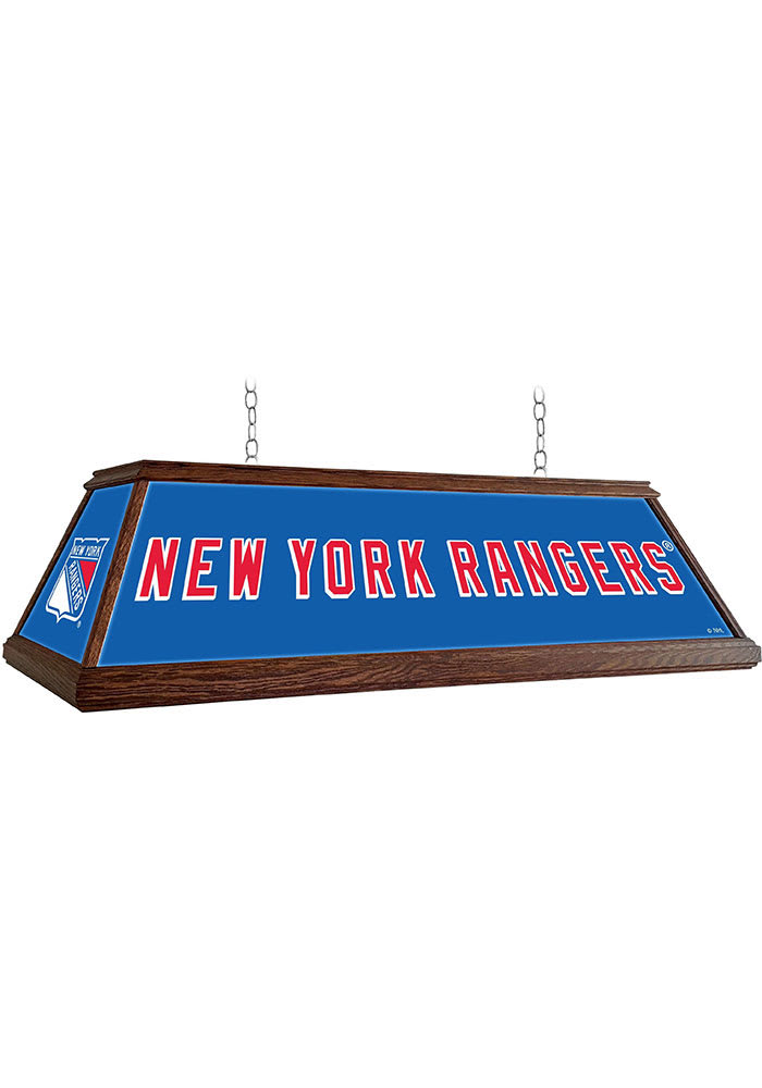 New York Rangers Wood Light Pool Table