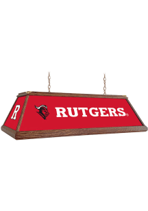 Rutgers Scarlet Knights Wood Light Pool Table