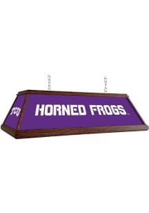 TCU Horned Frogs Wood Light Pool Table