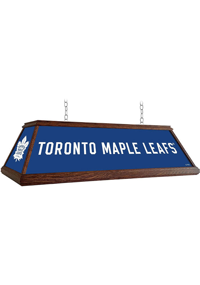 Toronto Maple Leafs Wood Light Pool Table