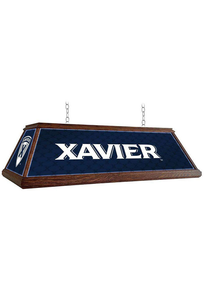 Xavier Musketeers Shield Cap Wood Light Pool Table