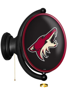 The Fan-Brand Arizona Coyotes Oval Rotating Lighted Sign