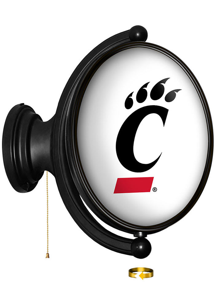 The Fan-Brand Cincinnati Bearcats Oval Rotating Lighted Sign