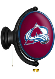 Colorado Avalanche Oval Rotating Lighted Sign