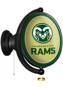 The Fan-Brand Colorado State Rams Oval Rotating Lighted Sign