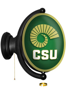 The Fan-Brand Colorado State Rams Horn Oval Rotating Lighted Sign