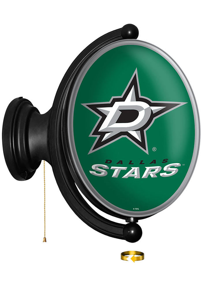 Dallas Stars Oval Rotating Lighted Sign