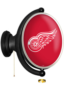 The Fan-Brand Detroit Red Wings Oval Rotating Lighted Sign