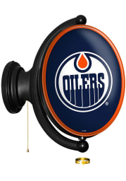 Edmonton Oilers Oval Rotating Lighted Sign