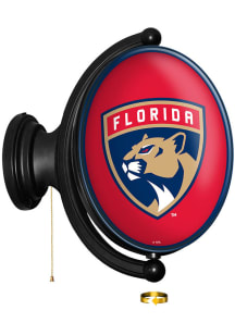 The Fan-Brand Florida Panthers Oval Rotating Lighted Sign