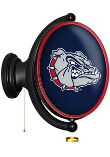 The Fan-Brand Gonzaga Bulldogs Oval Rotating Lighted Sign