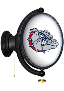 The Fan-Brand Gonzaga Bulldogs Navy Frame Oval Rotating Lighted Sign