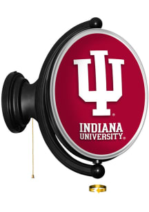 The Fan-Brand Indiana Hoosiers Oval Rotating Lighted Sign
