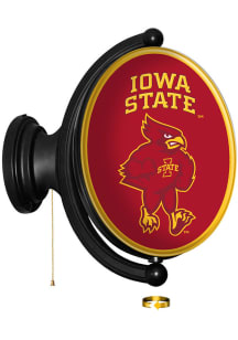 The Fan-Brand Iowa State Cyclones Swoop Oval Rotating Lighted Sign