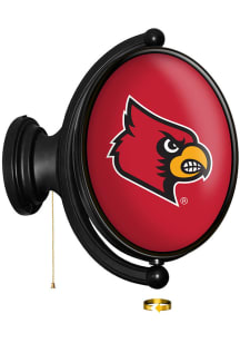 The Fan-Brand Louisville Cardinals Oval Rotating Lighted Sign